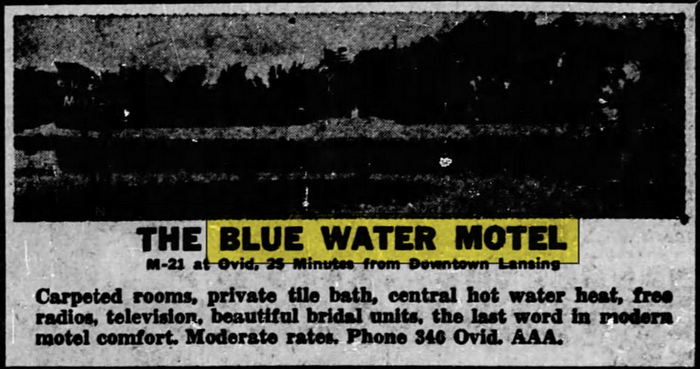 Blue Water Motel - Apr 1955 Article (newer photo)